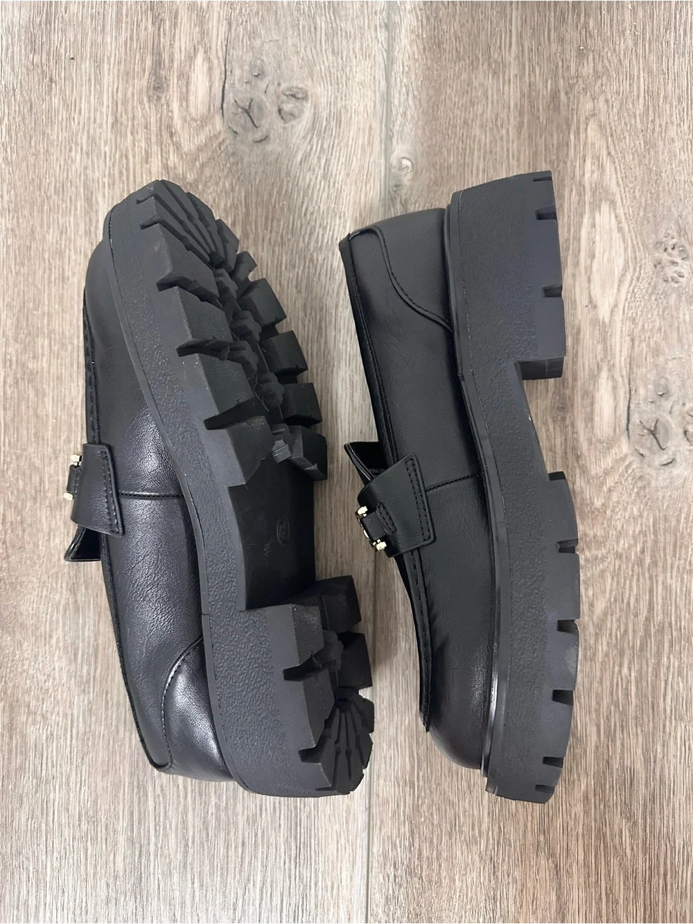Wild Fable Kora Black Lug Sole Bit Loafers Chunky Platform Size 8.5 NWOT